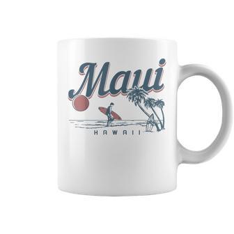 Maui Hawaii Surf Beachintage Souvenir Surfer Gray Tassen - Geschenkecke