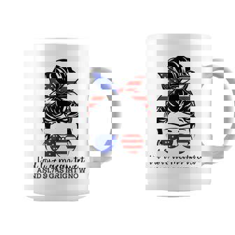 Messy Bun Us Flag I'd Love A Meant Tweet 45 $179 Gas Coffee Mug - Monsterry