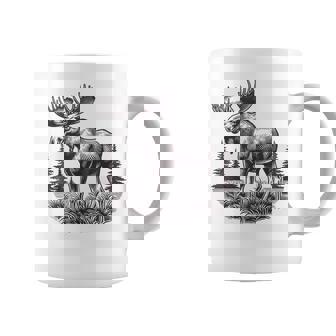 Moose Animal Vintage Moose Coffee Mug - Monsterry