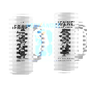 Number And Portrait Kike Hernandez Los Angeles Mlbpa Coffee Mug - Seseable