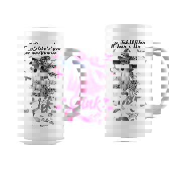 In October We Wear Pink Halloween Ghost Coffee Mug | Mazezy