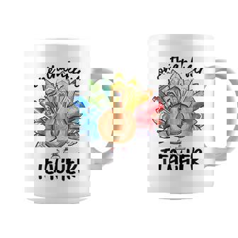 One Thankful Teacher Thanksgiving Turkey Cute Pencil Coffee Mug - Thegiftio UK