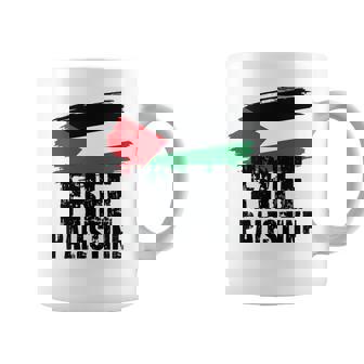 Palestina Libre Gaza Palestianoz Manga Larga Taza de café - Regaloses