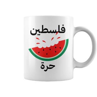 Palestine Map Watermelon Arabic Calligraphy Tassen - Geschenkecke