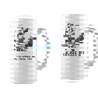 Panda The Struggle Is Real Weightlifting Fitness Gym Coffee Mug - Monsterry