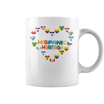 Hispanic Countries Flags Celebrate Hispanic Heritage Month Coffee Mug | Seseable UK