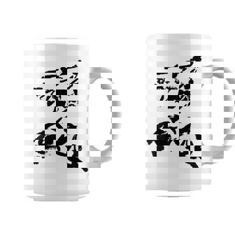 Pelea De Espadas Figura Samurai Tinta Budo Iaido Kendo Taza de café - Regaloses