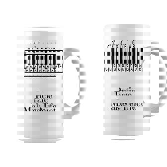 Piano Practice Makes Perfect Musical Instrument Coffee Mug - Monsterry