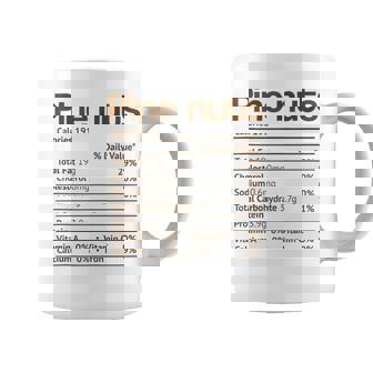 Pine Nuts Nutrition Fact Thanksgiving Christmas Tank Top Graphic Print Coffee Mug - Monsterry