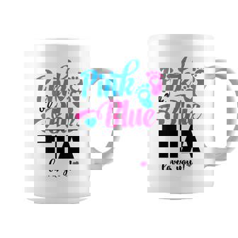 Pink Or Blue Tia Loves You Gender Reveal Baby Announcement Coffee Mug - Thegiftio UK