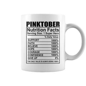 Pinktober Nutrition Facts Coffee Mug | Seseable UK
