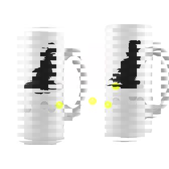 Pomeranian Puppy Dog Plays With Tennis Balls Owner Graphic Print Coffee Mug - Monsterry