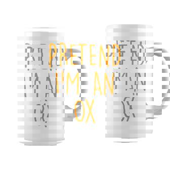 Pretend I'm An Ox Easy Halloween Costume Party Coffee Mug - Thegiftio UK