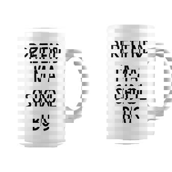 Pretend Im School Bus Easy Lazy Costume For Halloween Party Coffee Mug - Thegiftio UK