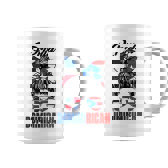 Proud Dominirican Girl Puerto Rico & Dominican Republic Flag Coffee Mug - Thegiftio UK