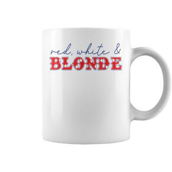 Red White And Blonde Coffee Mug - Monsterry CA