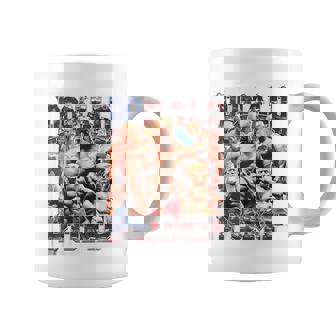 Retro Donald Pump Gym Collage Foto Meme Divertido Trump Sin Mangas Taza de café - Regaloses