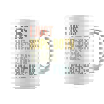 Retro Groovy I Just Hope Both Teams Have Fun Saying Coffee Mug | Seseable UK