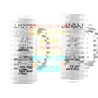 Retro Leveling Up To Big Sister Again 2025 Gaming Girls Coffee Mug | Seseable UK