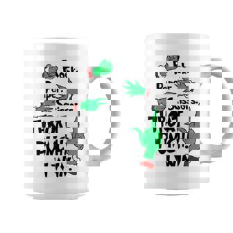 Rock Paper Scissors Throat Punch I Win Green Hand Coffee Mug - Monsterry