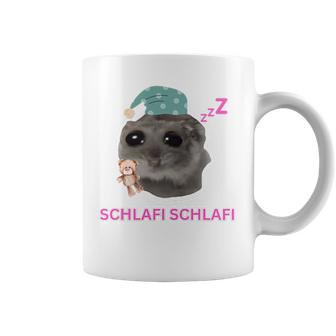 Schlafi Schlafi Sad Hamster Meme Gray Tassen - Seseable