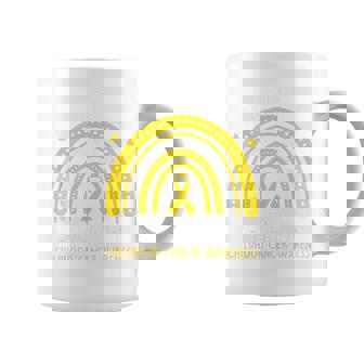 In September We Wear Gold Ribbon Rainbow Support Squad Coffee Mug - Thegiftio UK