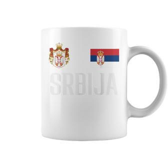 Serbia Flag Srbija Football Fan Women's Children's Red Tassen - Seseable