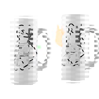 Show Market Wether Boer Goat Four Leaf Clover And Eartag Coffee Mug - Monsterry