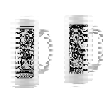 Skeleton Cowgirl Riding Horse Tarot Card Gothic Halloween Coffee Mug - Thegiftio UK