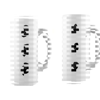 Snowman Costume Three Black Buttons On White Coffee Mug - Thegiftio