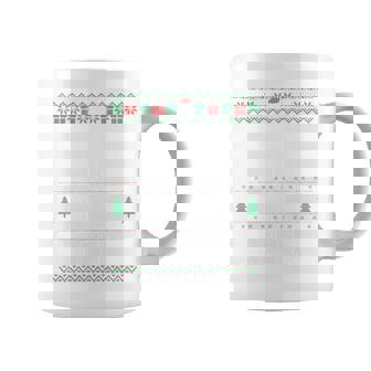 Sorry Santa Friends Bad Influence Ugly Christmas Sweater Coffee Mug | Seseable UK