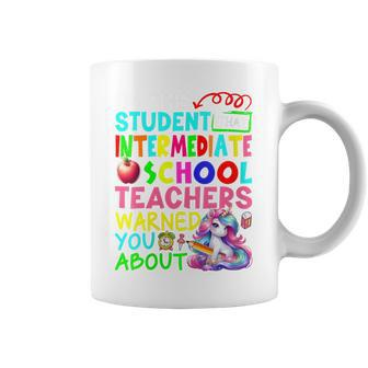 Student That Intermediate School Teacher Warned Cute Unicorn Coffee Mug - Monsterry UK
