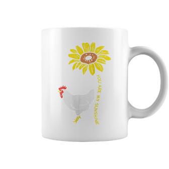 Sunshine Sunflower Chicken Farm Animal Farming Farmer Coffee Mug - Monsterry