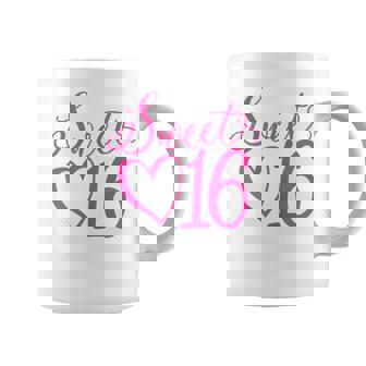 Sweet 16 For Girls Sixn 16 Years Old Pink 16Th Birthday Coffee Mug - Seseable
