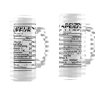 Thanksgiving Christmas Appetizers Nutritional Facts Labels Coffee Mug - Monsterry