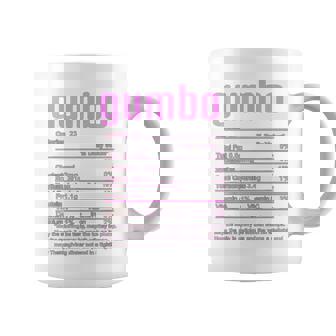 Thanksgiving Christmas Gumbo Nutritional Facts Coffee Mug - Monsterry