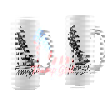 Trump Girl High Heel Stilettos American Flag Trump 2024 Coffee Mug | Mazezy