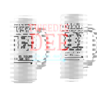 Tweedle Dee I'm With Dum Couple & Friends Lazy Costume Coffee Mug | Seseable UK