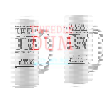 Tweedle Dum I'm With Dee Couple & Friends Lazy Costume Coffee Mug | Seseable UK