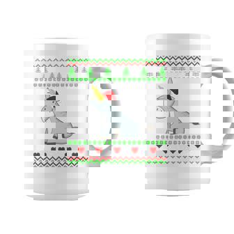 Unicorn Donkey Ugly Christmas Sweater Coffee Mug | Seseable UK