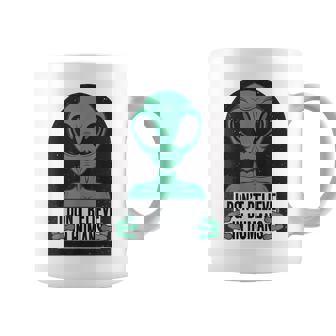 Vintage Alien Ufo I Don't Believe In Humans Taza de café - Regaloses