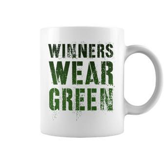 Vintage Winners Wear Green Summer Camp Boss War Game Coffee Mug - Monsterry