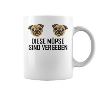 Women's Dieses Möpse Sindergeben Saying Relationship Tassen - Geschenkecke