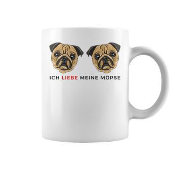 Women's Ich Liebe Meine Pugs Tassen - Geschenkecke