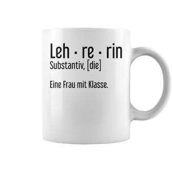 Women's Teacher Leh-Re-Rin Ein Frau Mit Klasse Tassen - Geschenkecke