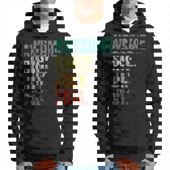 10 Years Old Awesome Since July 2014 10Th Birthday Hoodie - Thegiftio UK