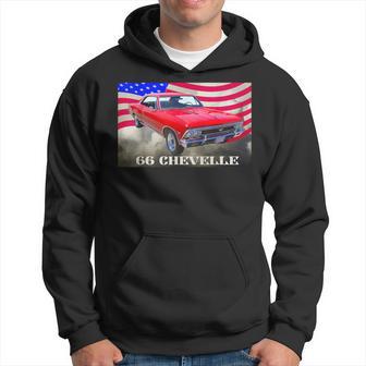 1966 66 Chevelle Red Hoodie - Thegiftio UK