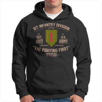 1St Infantry Division The Fighting First Us Army Veteran Hoodie - Monsterry DE