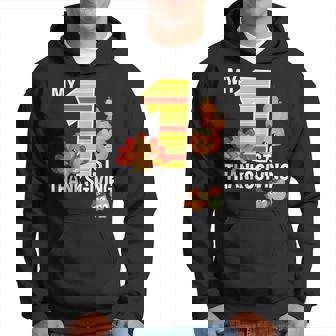 My 1St Thanksgiving Turkey Pumpkin Baby Boy Thanksgiving Hoodie - Monsterry