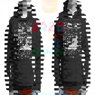 2020 You'll Go Down In History Christmas Alaska Wear Mask Hoodie - Monsterry